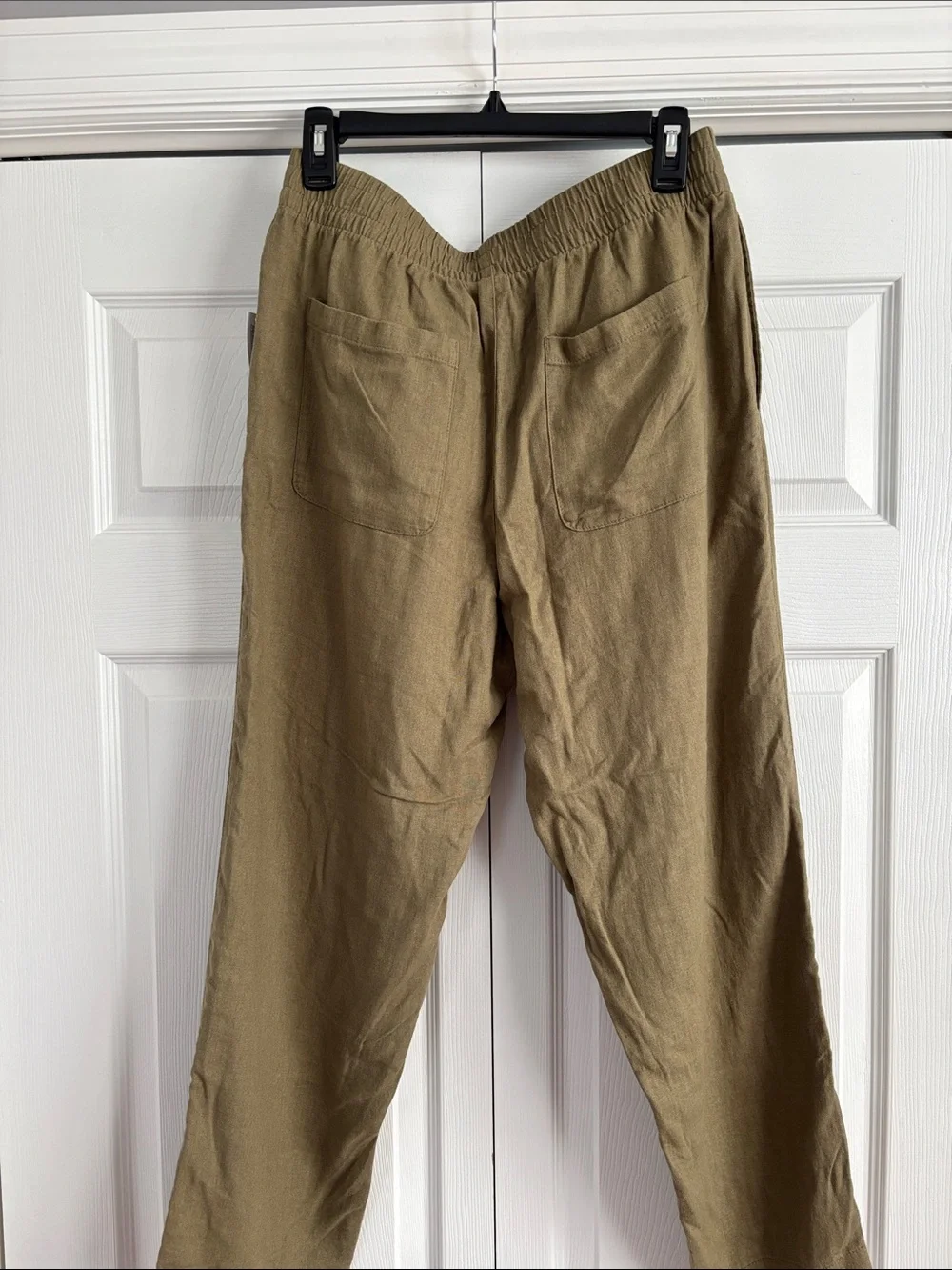 NWT OLD NAVY LINEN BLEND PANTS in Olive Green Size Medium